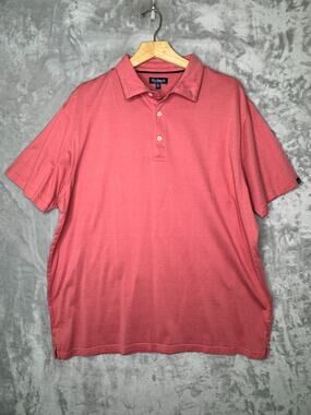 Fish Hippie Co Polo Shirt Mens XXL Red Cotton Blend Short Sleeve Stretch Golf